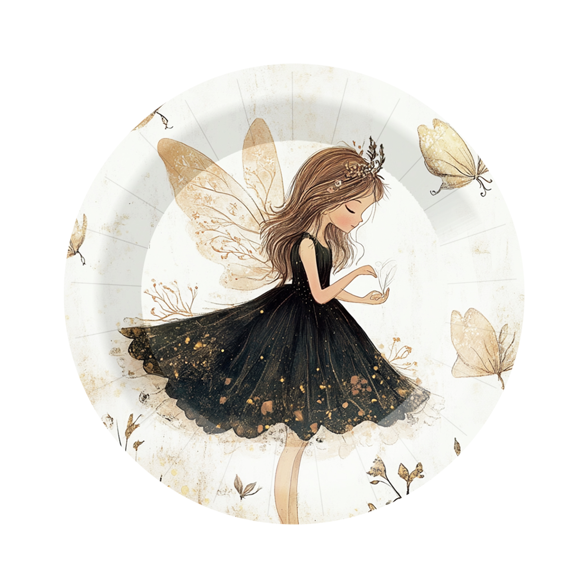 Plato de papel de 9 pulgadas*8 unidades/bolsa