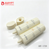 Tube souple en PE de 50 ml, capacité personnalisable, couleur cosmétique, emballage avec bouchon à vis, impression sérigraphique, petite buse incurvée, soins de la peau