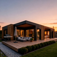 Maison Conteneur Moderne en Acier avec Terrasse - Conception de Villa Étanche