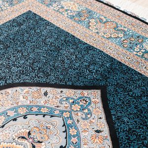 Exportador de 183x274cm en Delhi, persa y alfombras para sala de estar, configuración Hali turca, Alfombra de seda de Estambul anudada a mano - Product Image 5