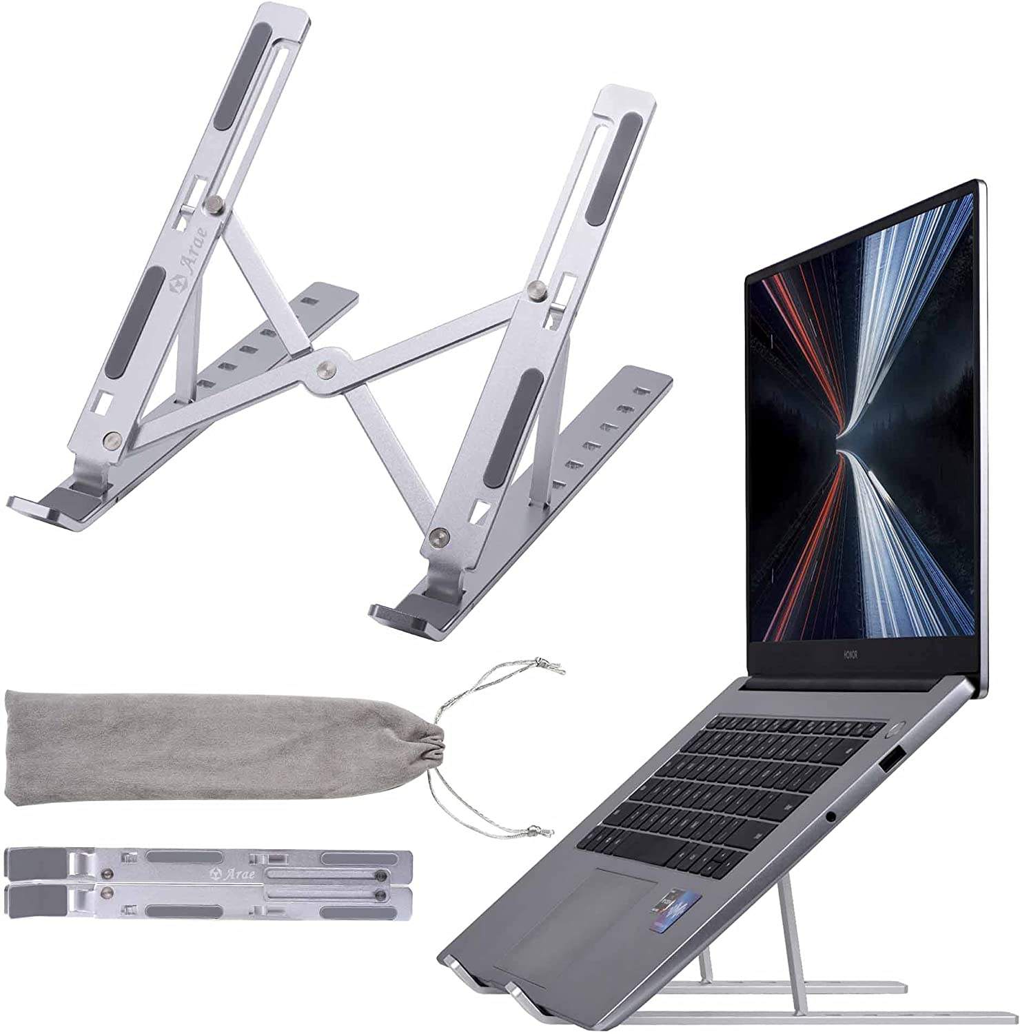 Support Ordinateur Portable Pliable Support Tablette,Support Pliable En Aluminium Pour Ordinateur Portable,pour MacBook Pro,tablette Ordinateurs Portables 17 Pouces