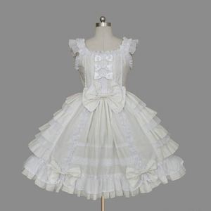 Abito da Principessa Lolita in Cotone Rosa per Donne, <span class=keywords><strong>Vestito</strong></span> Gotico Stile Corte, Costume da Cameriera Anime per Ragazze - Product Image 2