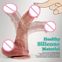 OEM Realistic Dildo für Anfänger mit starkem Saugnapf, realistischer Penis für G-Punkt-Stimulation Träger loser Dildo Anal Sexspielzeug