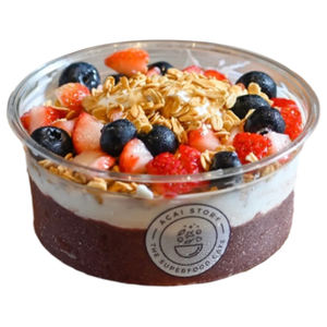 Tigelas de Açaí de Plástico Descartáveis com Logo Personalizado Impresso 12oz 16oz com Tampa Domo para Salada de Frutas e Berries - Product Image 4