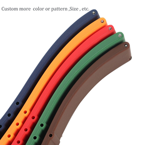 Lionorm Bracelets de montre universels en caoutchouc de silicone dépouillés 18 20 22 24mm à dégagement rapide coupés à la taille Bracelets de montre de sport de remplacement - Product Image 6