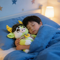 Adorable vache en peluche, coussin câlin pour garçon et fille