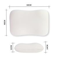 Oreiller Cushion Lab Deep Sleep, design ergonomique breveté pour les dormeurs sur le côté et sur le dos, forme cervicale orthopédique pour un soutien doux