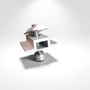 Adjustable Aluminum Solar Middle <b>Clamp</b> PV Panel Mid <b>Clamp</b> Hardware For <b>Framed</b> Photovoltaic Ground Roof Carport Solar Racking OEM - Product Image 1