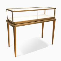Vitrine de présentation de bijoux haut de gamme Sundo avec éclairage LED, matériaux écologiques, dos en verre/miroir pour les magasins de détail