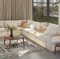 Ensembles de canapés sectionnels modulaires blancs modernes nordiques de haute qualité
