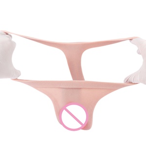 Silicone Lifelike Vagina Panties Penis Hiding Gaff Thong Crossdresser Panties Transgender Underwear Sex <b>Toys</b> <b>for</b> <b>Man</b> Gay Cosplay - Product Image 4