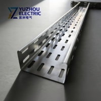 Support de gestion de câbles extérieur ventilé en acier inoxydable industriel de type plateau SUS304 anti-corrosion
