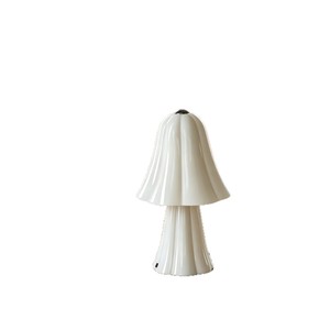 French Style Creamy Decorative Table <b>Lamp</b> Led Light Source Modern Minimalist Bedroom <b>Bedside</b> <b>Lamp</b> Living Room Study Ambient - Product Image 5