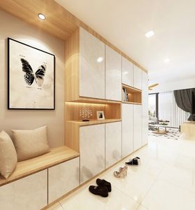 Vermont Maßgefertigter Wohnzimmer- und Garderobenschrank mit Modernem Massivholz-Luxusdesign Küchenschränke - Product Image 2