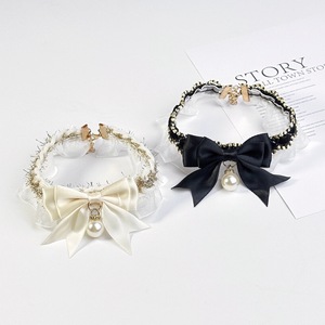 Hermoso Collar Ajustable para Mascotas con Perlas Elegantes, para Perros y Gatos, para Todas las Estaciones, Estilo Geométrico - Product Image 3