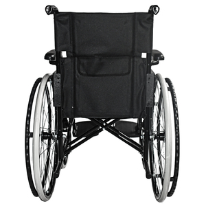 Equipo médico Silla de ruedas plegable Silla de ruedas manual de Enfermería de acero portátil - Product Image 4