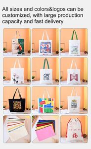 <b>Plain</b> Blank <b>Canvas</b> Shopping <b>Tote</b> <b>Bag</b> With Custom Printed Logo Reusable Wholesale <b>Canvas</b> Shoulder <b>Bag</b> High Quality - Product Image 6
