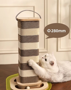 Service OEM ODM personnalisé : Griffoir minimaliste modulaire pour <span class=keywords><strong>chat</strong></span> avec pilier interchangeable et base antidérapante pour activité intérieure du <span class=keywords><strong>chat</strong></span> - Product Image 4