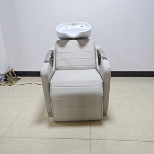 Estación de Lavado de Cabello Moderna Personalizada, Equipo de Salón de Belleza y Barbería, Silla de Champú Eléctrica con Lavabo de Cerámica - Product Image 2