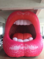 Vente Flash : Bouche Gonflable Géante Personnalisée / Baiser Gonflable / Lèvres Gonflables pour Publicité Gonflable