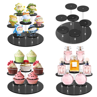 Ensemble de supports à gâteaux en acrylique à 7 niveaux pour table de desserts, porte-gâteaux, cupcakes, pâtisseries pour mariages, anniversaires, présentation de bonbons