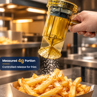 Tempat Garam Komersial, Bahan PC Food Grade, Alat Penabur Garam Kuantitatif untuk Kentang Goreng Restoran Cepat Saji