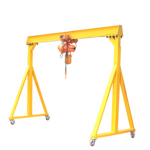 Grúa Pórtico Portátil de 2 Toneladas con Motor y Caja de Cambios, Capacidad de 10 Toneladas, Altura de Elevación de 4 m y Fuente de Alimentación - Product Image 6
