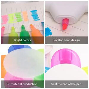 ปากกาทรงกลีบดอกไม้ขนาดเล็ก พร้อมไฮไลท์เตอร์พิมพ์ลาย UV และโลโก้ - Product Image 6