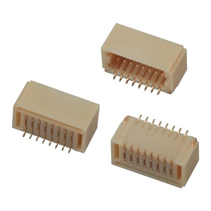 Espacement des <span class=keywords><strong>prix</strong></span> d'usine 1.0mm positions 12/16/20/30/40/50 broches plaqué or double rangée angle droit 180 type connecteur à sertir - Product Image 1