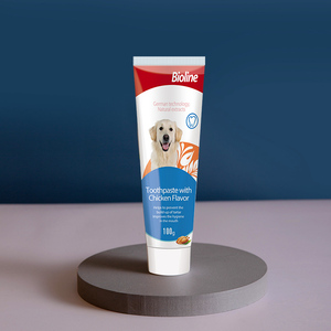 Dentifrice pour chiens Bioline Eco-Friendly au goût poulet pour <span class=keywords><strong>les</strong></span> soins dentaires des animaux de compagnie 100g - Product Image 2