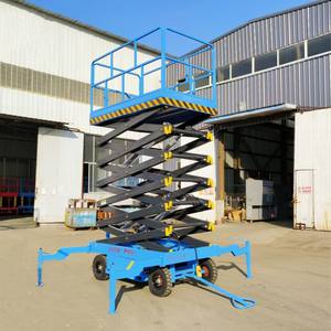 移動式電気シザーリフト垂直シザーリフトプラットフォーム4m-18m高さ500kgマンリフトプラットフォーム - Product Image 6