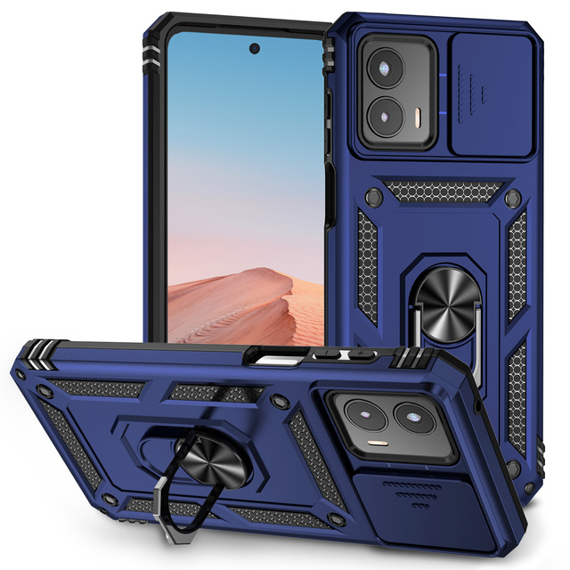Shockproof Defend Case Heavy Duty Hybrid Armour Case for Motorola G 5G 2024 Mobile Phones Cover with Magnetic Car Mount