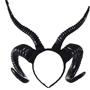 Wowei 2024 <span class=keywords><strong>Noir</strong></span> Antlers Gothique Steampunk Démon Cornes Bandeau pour Halloween Props - Product Image 2