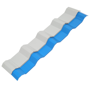 Tôle de toiture creuse en PVC blanc imperméable de 10 mm, matériau de construction - Product Image 3