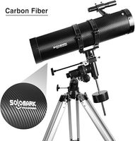 Solomark Adult Newtonian 130EQ Telescope Monocular Binocular 1.5X Barlow Lens Smartphone Adapter 13% T Moon Sports Entertainment