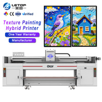 LETOP Manual Grade Inkjet PVC Sticker Printer 1900mm dengan 6 Printheads Resolusi Tinggi untuk Printer Kulit Printer UV Akrilik