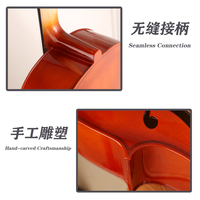 Vente en gros de violoncelle professionnel d'instruments de musique de haute qualité en Chine avec cordes en acier allié de taille 4/4 acceptées OEM