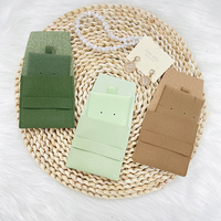 Sac élastique personnalisable pour micro-bijoux carte de rangement oreille doublure velours brossé daim microfibre grain pochette type d'affichage