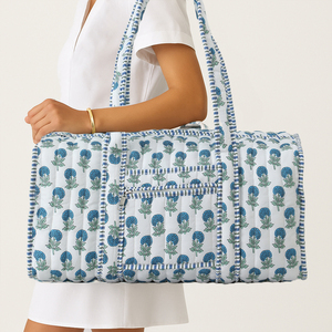 Wholesale Lightweight Large Capacity <strong>Weekend</strong> <strong>Bag</strong> Quilted Floral Travel Duffle <strong>Bag</strong> <strong>for</strong> <strong>Women</strong> - Product Image 1
