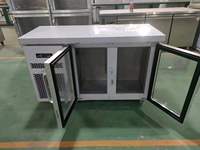 Table réfrigérante à double température en acier inoxydable de haute qualité 1,5 m – Entretien facile, performances fiables pour usage commercial