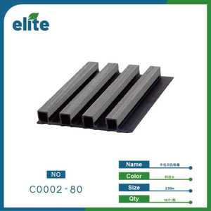 Griglia Elite Semi-Coperta Bicolore in PVC Effetto Legno Tecnico, Design Moderno Rettangolare per Pavimenti in Legno Ingegnerizzato - Product Image 1