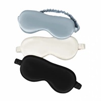 Masque de sommeil en soie respirant et doux pour la peau, personnalisable avec logo, léger et populaire
