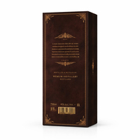 Caja Rígida para Vino con Textura de Cuero de Lujo, Estampado en Caliente con Lámina Dorada, Caja de Regalo para una Sola Botella de Whisky con Forro de Satén