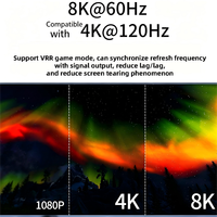 Kabel Optik Berlapis Baja 2.1 8K60Hz 48Gbps 100M Tahan Banting Anti Tekanan Anti EMI Serat Berkualitas Tinggi untuk Teknik Luar Ruangan HDTV
