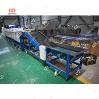 Fruit- en kersen sorteer-, kalibratie-, was-, sterilisatie- en automatische intelligente fruitmachine met hoge efficiëntie, roestvrijstalen PLC-besturing.