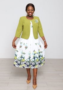 Vestidos Turcos Elegantes al por Mayor, Conjunto de Dos Piezas con Falda Maxi, Ropa de Iglesia Moderna y Retro para Mujer, Vestido Diario para Dama - Product Image 3