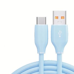 1M True Silicone 20W PD <b>Cable</b> Fast Charging Quick Mobile Phone Charger 5A Type-C for IOS Earphones Computer Data - Product Image 1