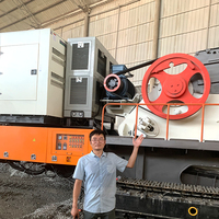 Concasseur à mâchoires mobile sur chenilles 60 tonnes/heure, liste de prix, fabricants de concasseurs à mâchoires mobiles, usine de concassage à mâchoires mobile