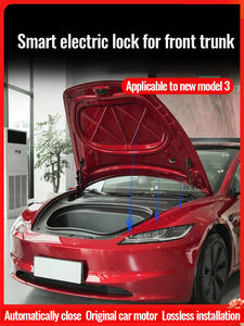 ฝาครอบด้านหน้ารถยนต์เทสล่า รุ่น 3/Y/X/S ของโรงงานหมิงอ่าว <span class=keywords><strong>ราคา</strong></span>โรงงาน ผลิตใหม่ พร้อมระบบล็อคไฟฟ้าอัตโนมัติแบบดูด พร้อมไฟ LED ทำจากยาง - Product Image 6