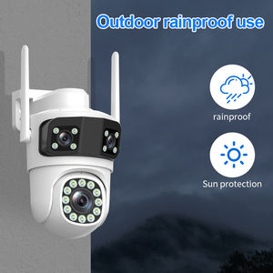 Kamera pengawas ptz 6MP tiga lensa tiga layar 4G rumah 3K UHD luar ruangan nirkabel wifi cctv Monitor keamanan kamera jaringan - Product Image 6